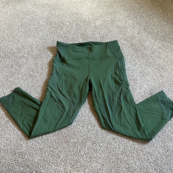 Green LuluLemon Leggings - Picture 3 of 7